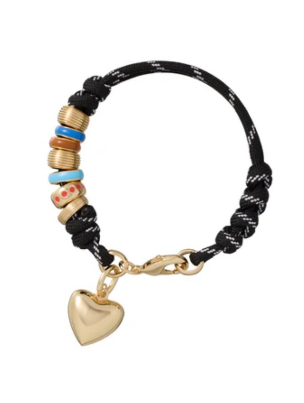 Roxanne Assoulin The Super Size Happy Cord Bracelet With Gold Charm